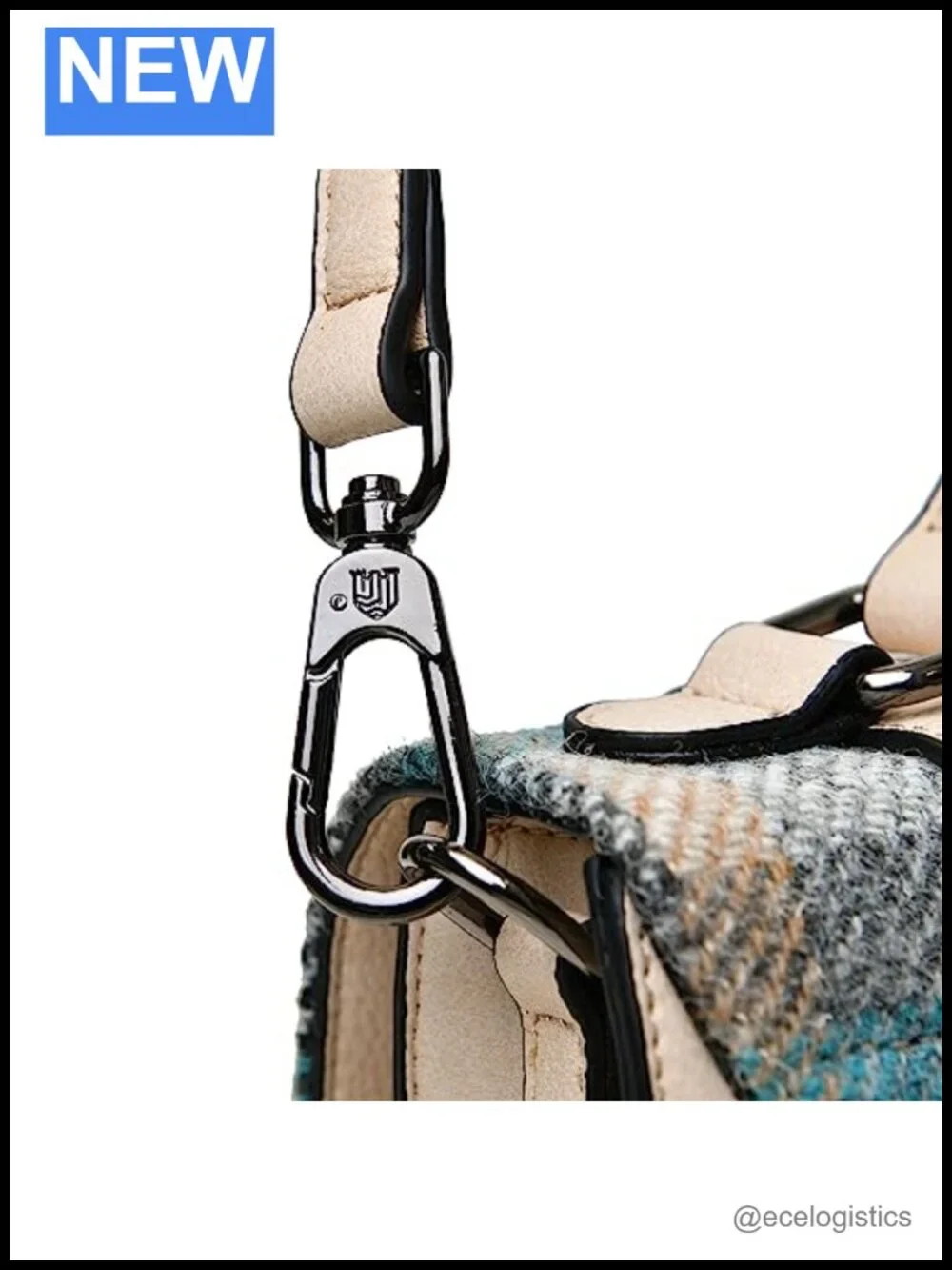 Genuine Harris Tweed Mini Satchel, Structured Crossbody Bag, Small